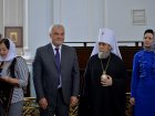 Руководитель ФМБА России В.В.Уйба принял участие в церемонии гашения новой почтовой марки в честь главного собора Омской области.