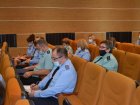 Заведующая эпидемиологическим отделом ЗСМЦ В.М. Миленина на встрече с судебными приставами рассказала о важности проведения вакцинопрофилактики COVID-19.