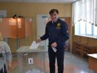 Директор Западно - Сибирского медицинского центра ФМБА России Владимир Юрьевич Шутов проголосовал на избирательном участке.
