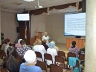 В Западно-Сибирском медицинском центре ФМБА России прошло занятие в «Школе здоровья» для пациенток, проходящих лечение в стационарных отделениях Центра. Занятие было приурочено к всемирному дню борьбы с раком груди.