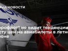 «Аэрофлот» не видит тенденции к росту цен на авиабилеты в летнем сезоне 